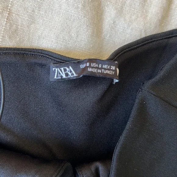 ZARA GEOMETRIC CUT OUT MIDI DRESS- small - Picture 8 of 10